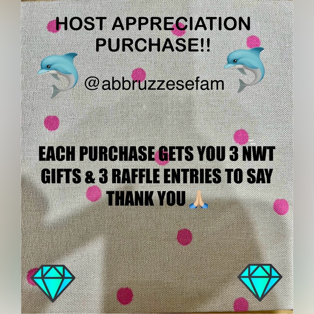 🐬🐬HOST APPRECIATION GIFTS/RAFFLES🐬🐬